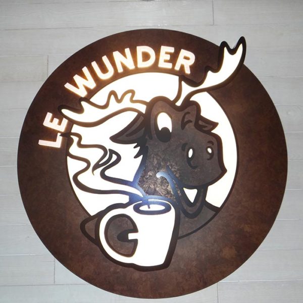 Logo lumineuse Le Wunder
